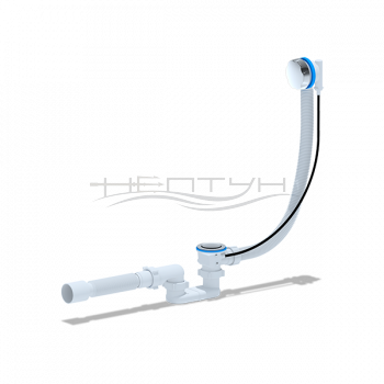 Обвязка для ванны АНИ полуавтомат с плоским сифоном с гибкой трубой 375х40х50 580 мм EM701